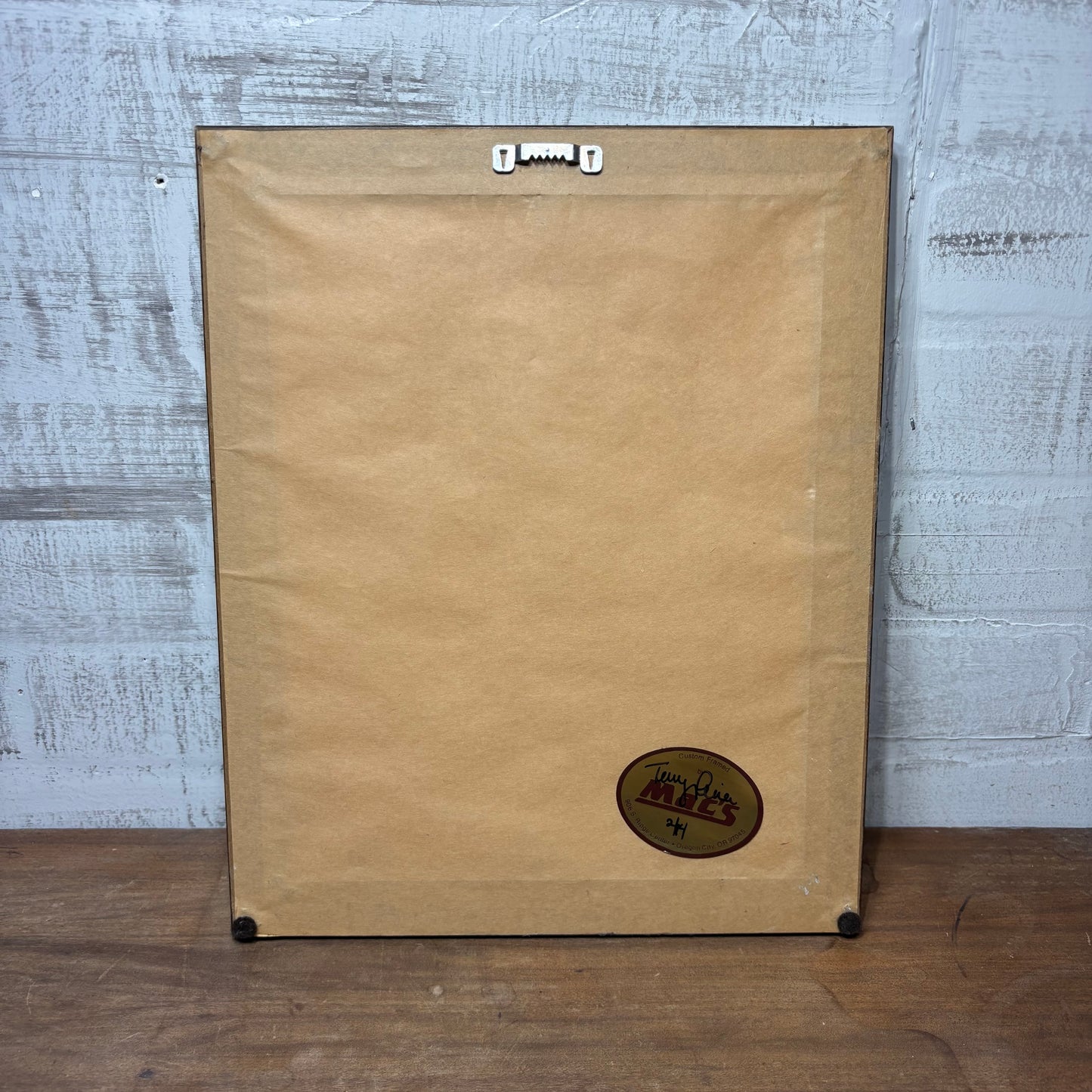 Black And White Framed Covered Wagon Picture