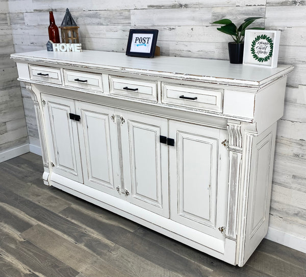 Rustic Farmhouse White Buffet