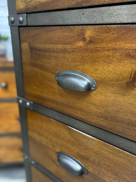 Rustic Industrial 3pc Dresser Set