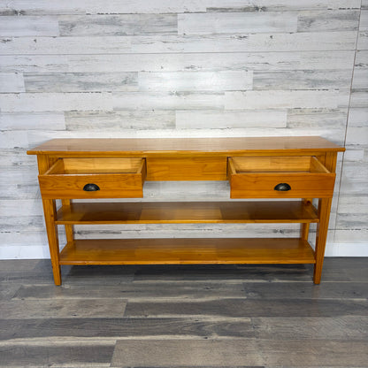 Rustic Pine Sofa Table Console