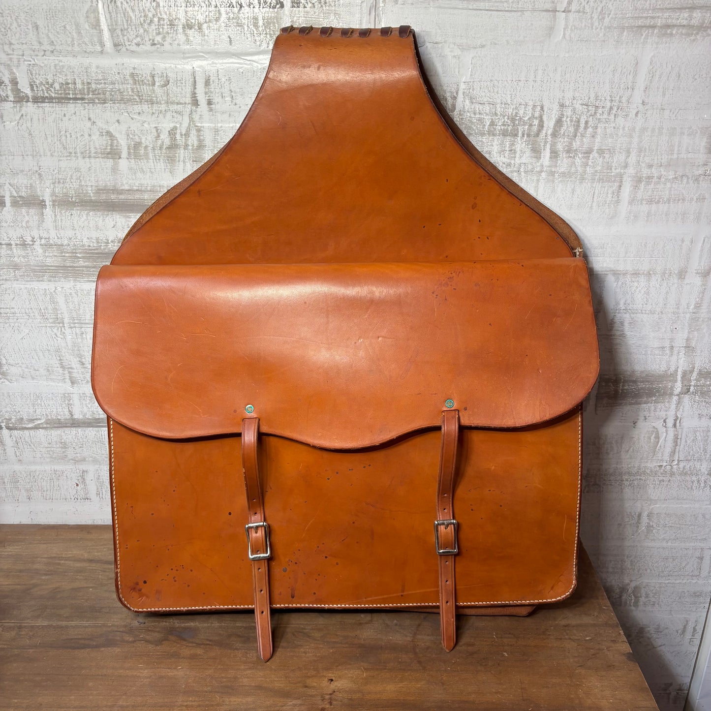 Genuine Leather Saddle Bag For Horse
