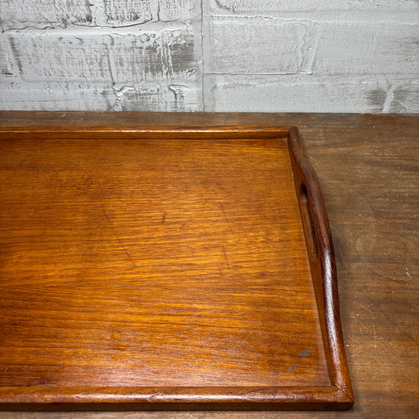 Mid Century Teak Wood Tray