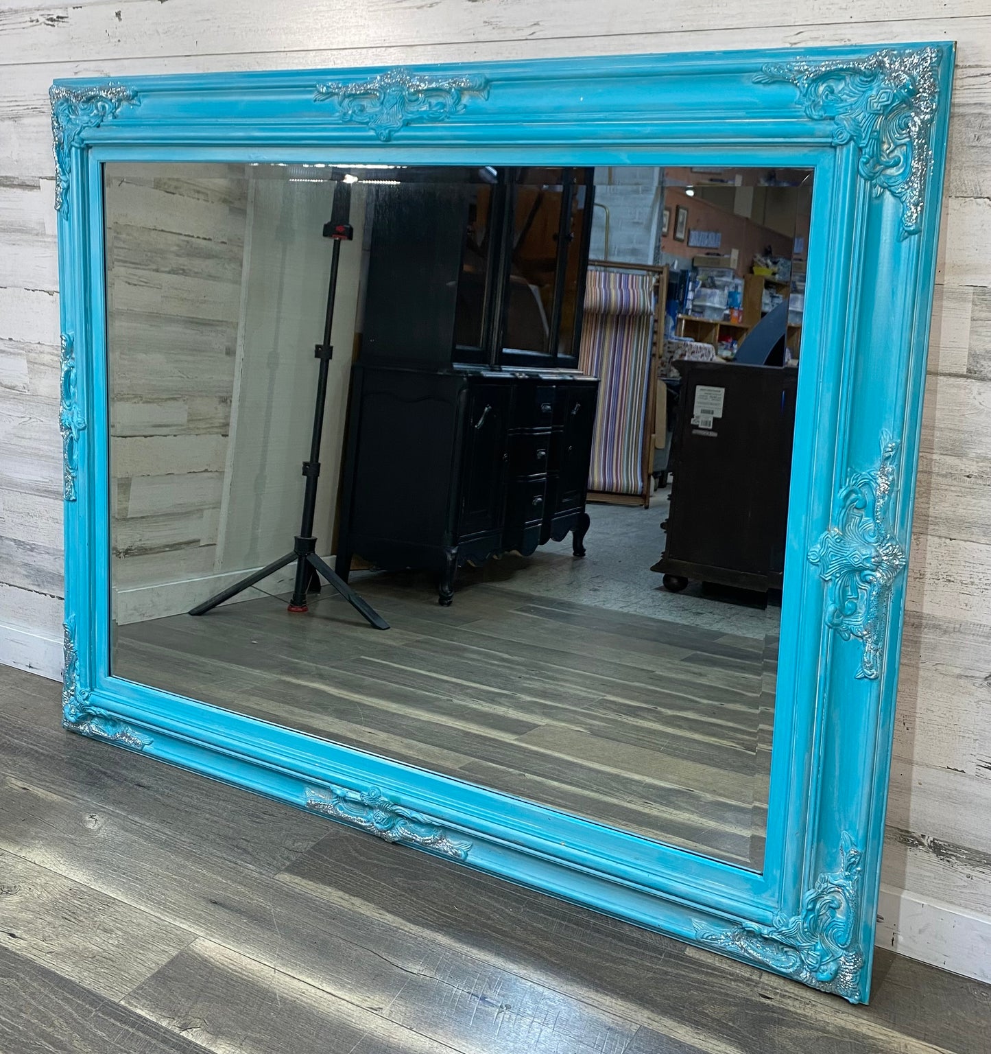 59” x 47” Huge Teal Mirror