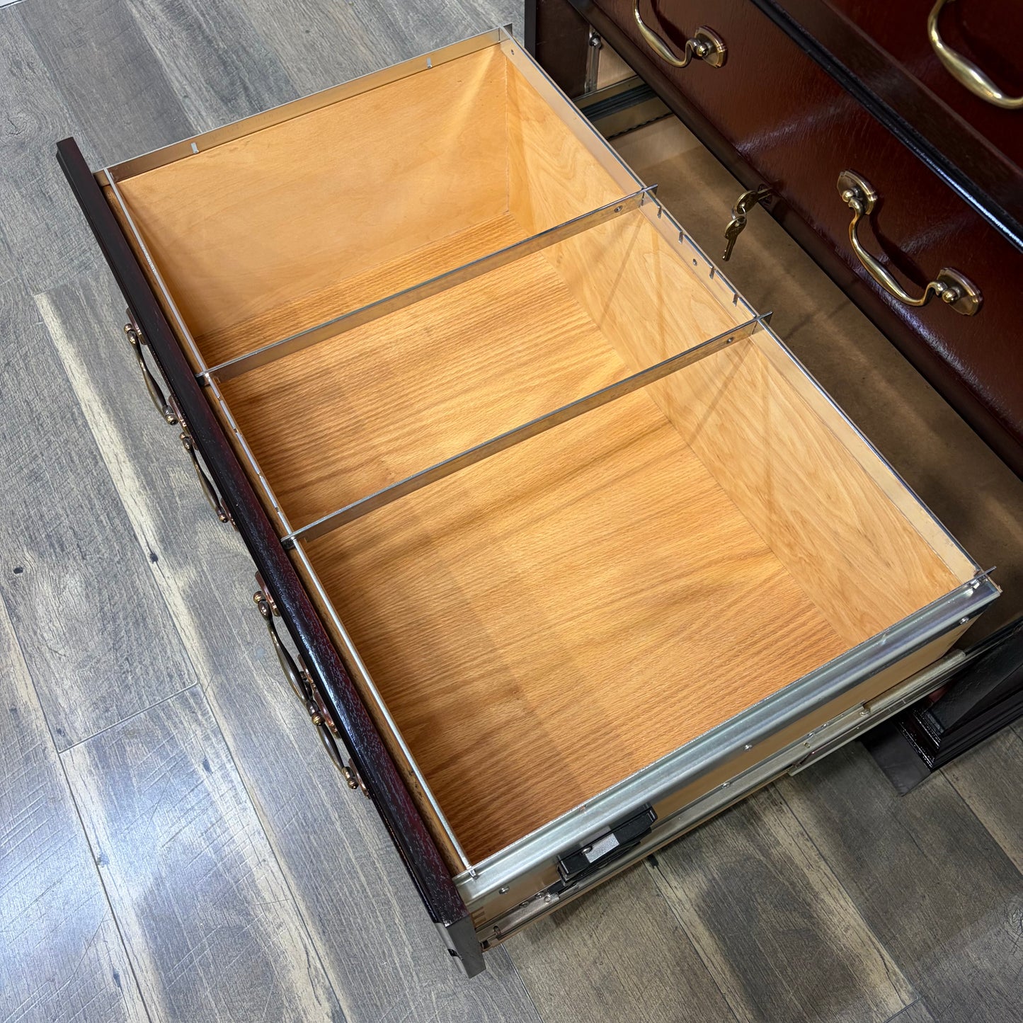Vintage File Cabinet W/ Hutch