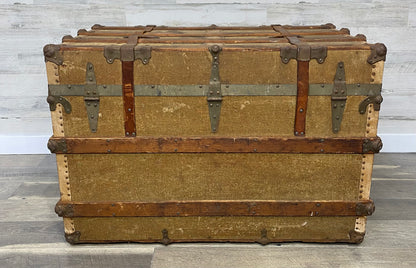 Antique Wood Steamer Trunk