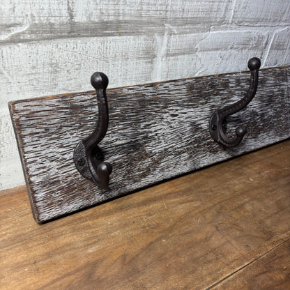 Rustic Three Hook Coat Rack