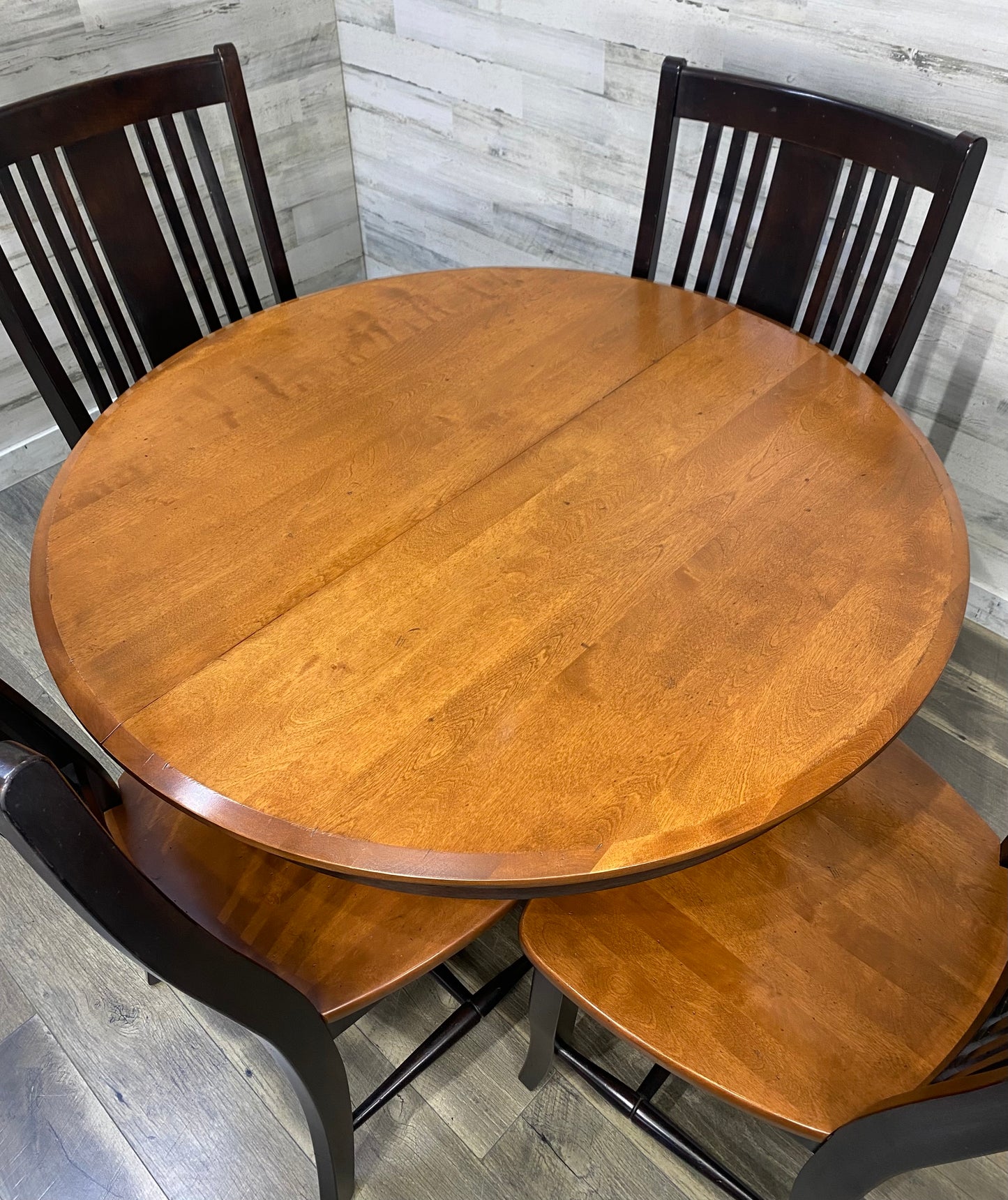 Black Dining Table & 4 Chairs Set