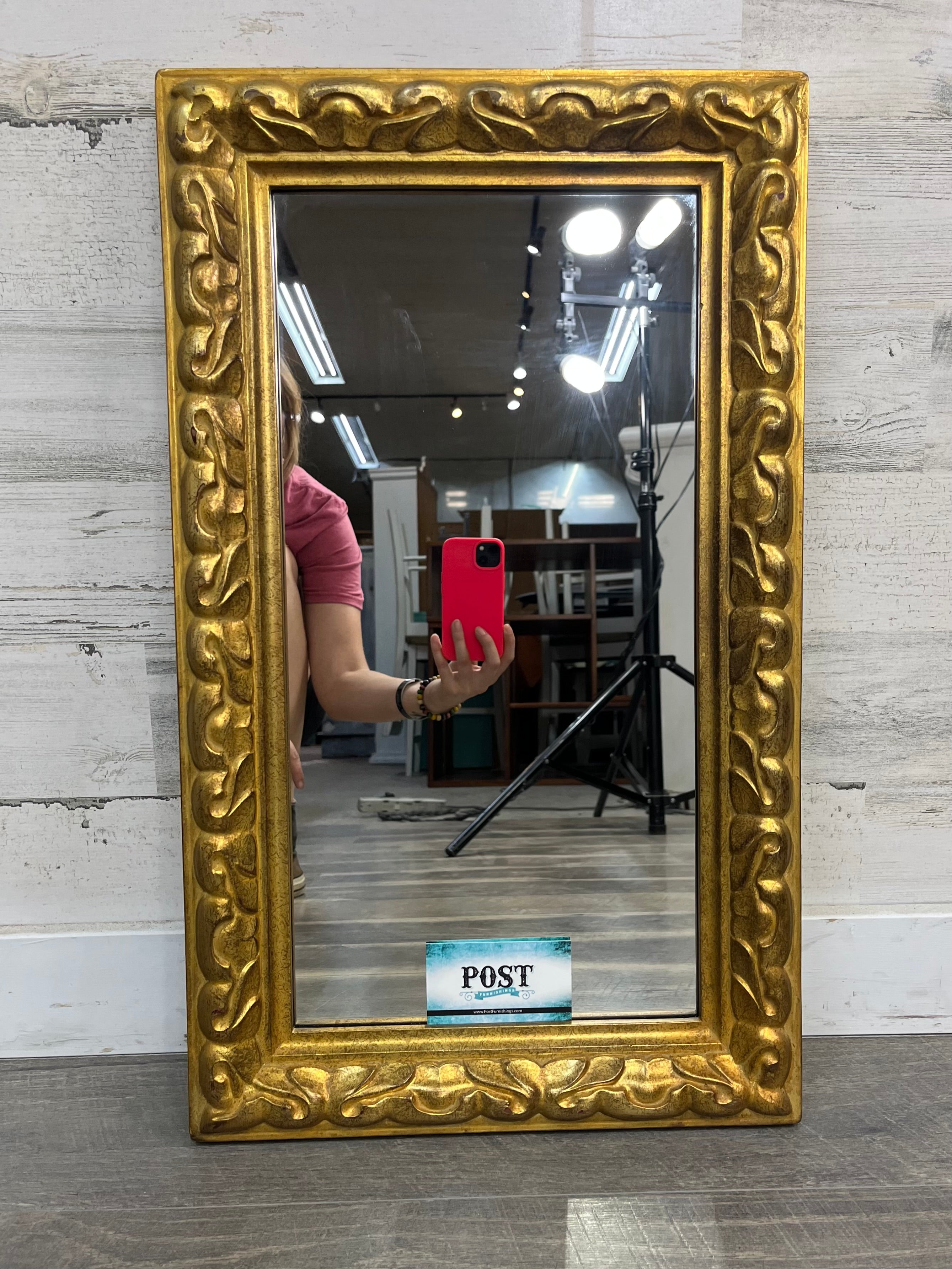 Mirror Post Gold Mirror | Post Furnishings Canby OR