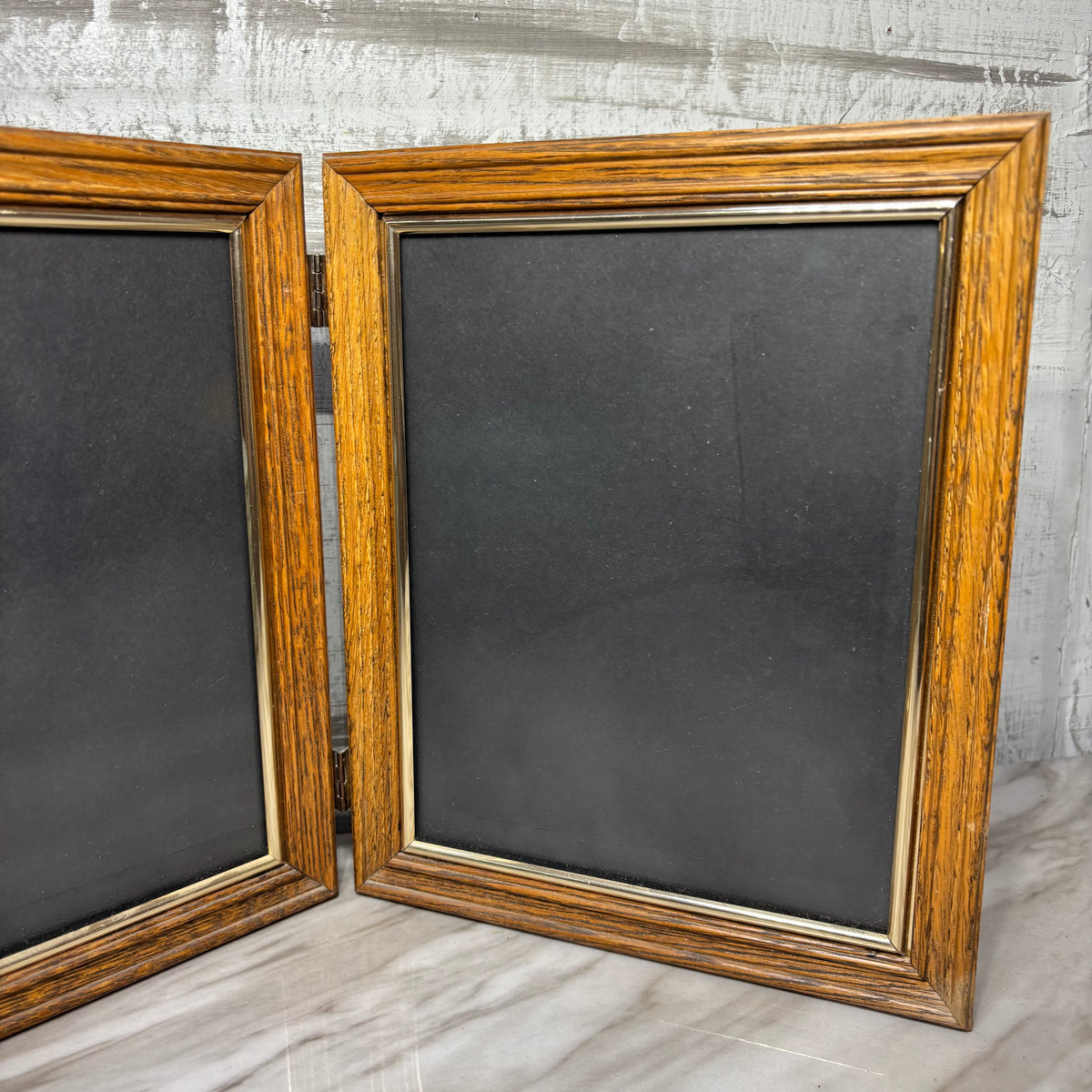 Vintage Oak Double Frame