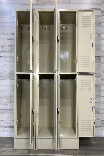 Set Of 6 School/ Gym Lockers