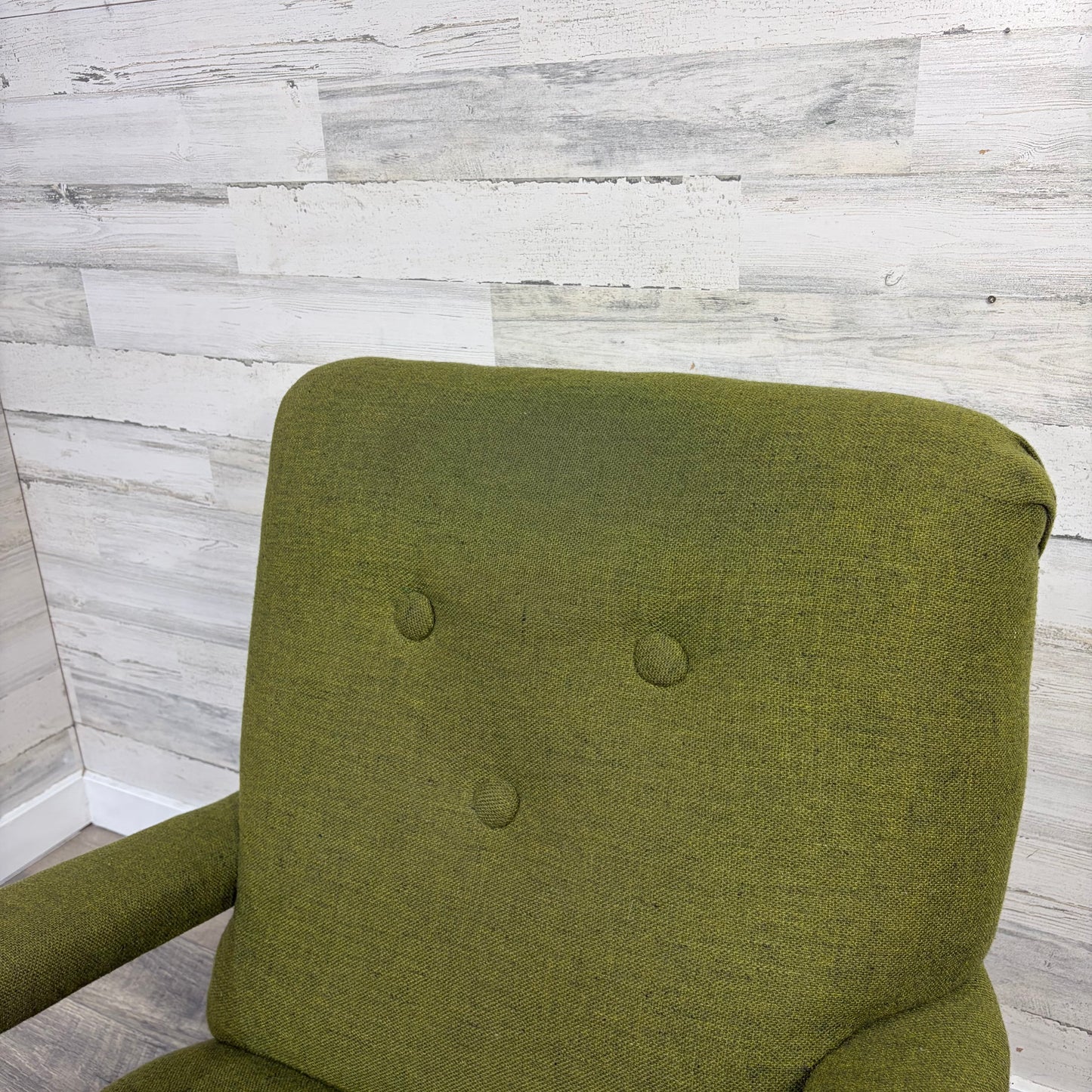 Retro Green Platform Rocking Chair