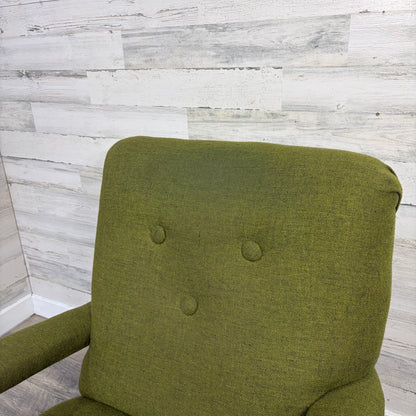 Retro Green Platform Rocking Chair