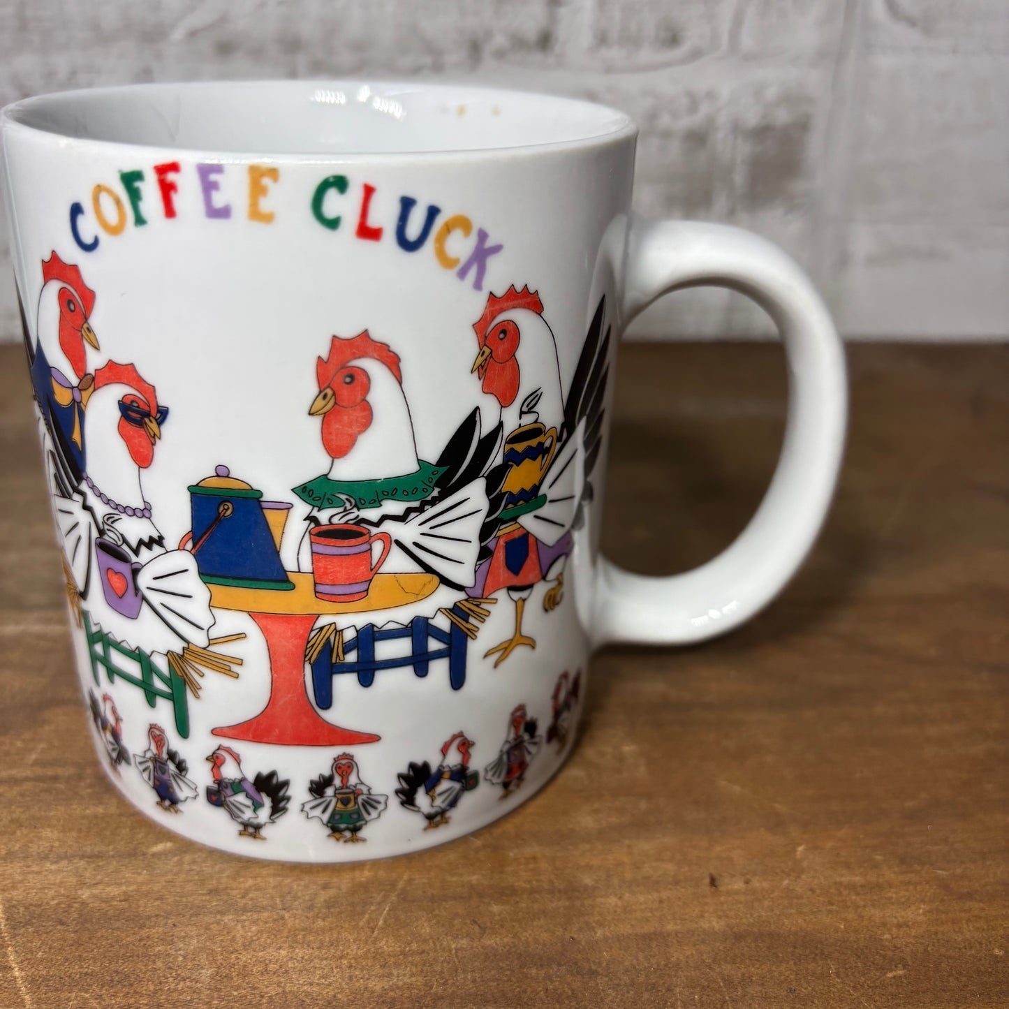 "Coffee Cluck" Chicken Large Mug