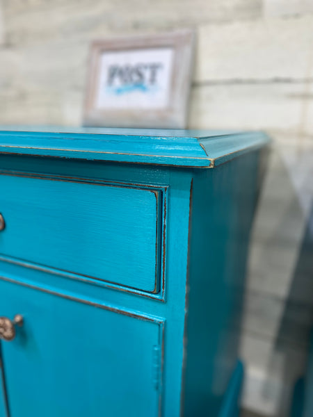 Matching Set Of 2 Teal Nightstands