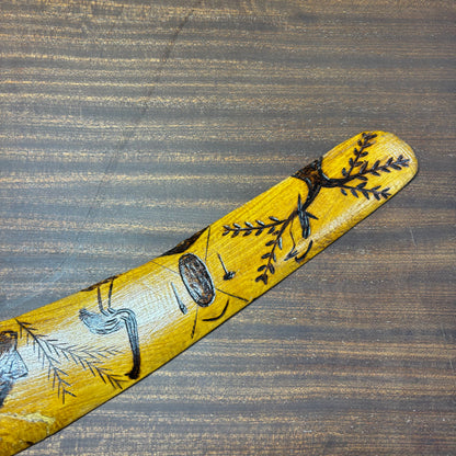 Antique Hand-Carved Boomerang