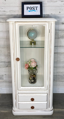 Small White Curio Cabinet