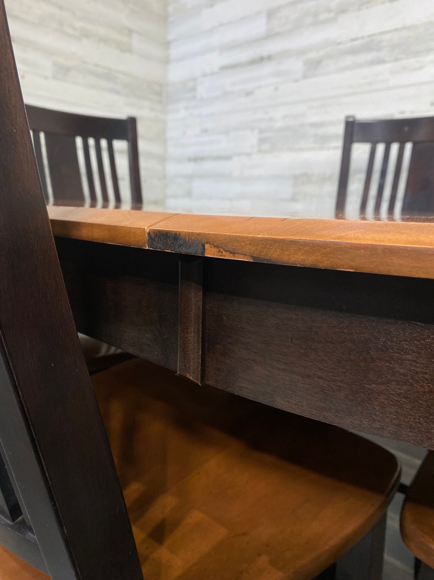 Black Dining Table & 4 Chairs Set