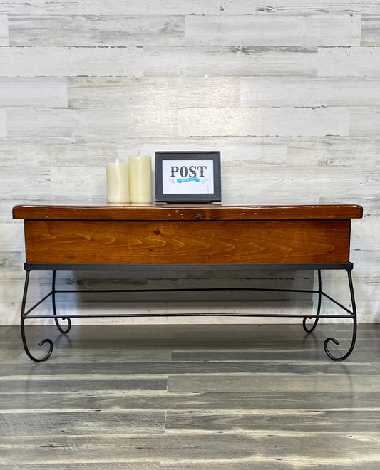 Rustic Storage Coffee Table