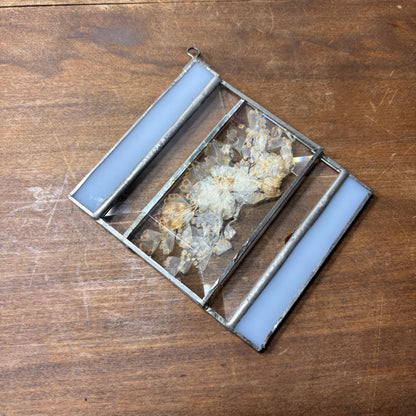 Vintage Pressed Flower Suncatcher
