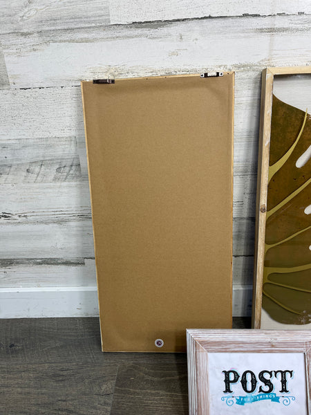 Gold Leaf Glass Shadowbox Wall Art