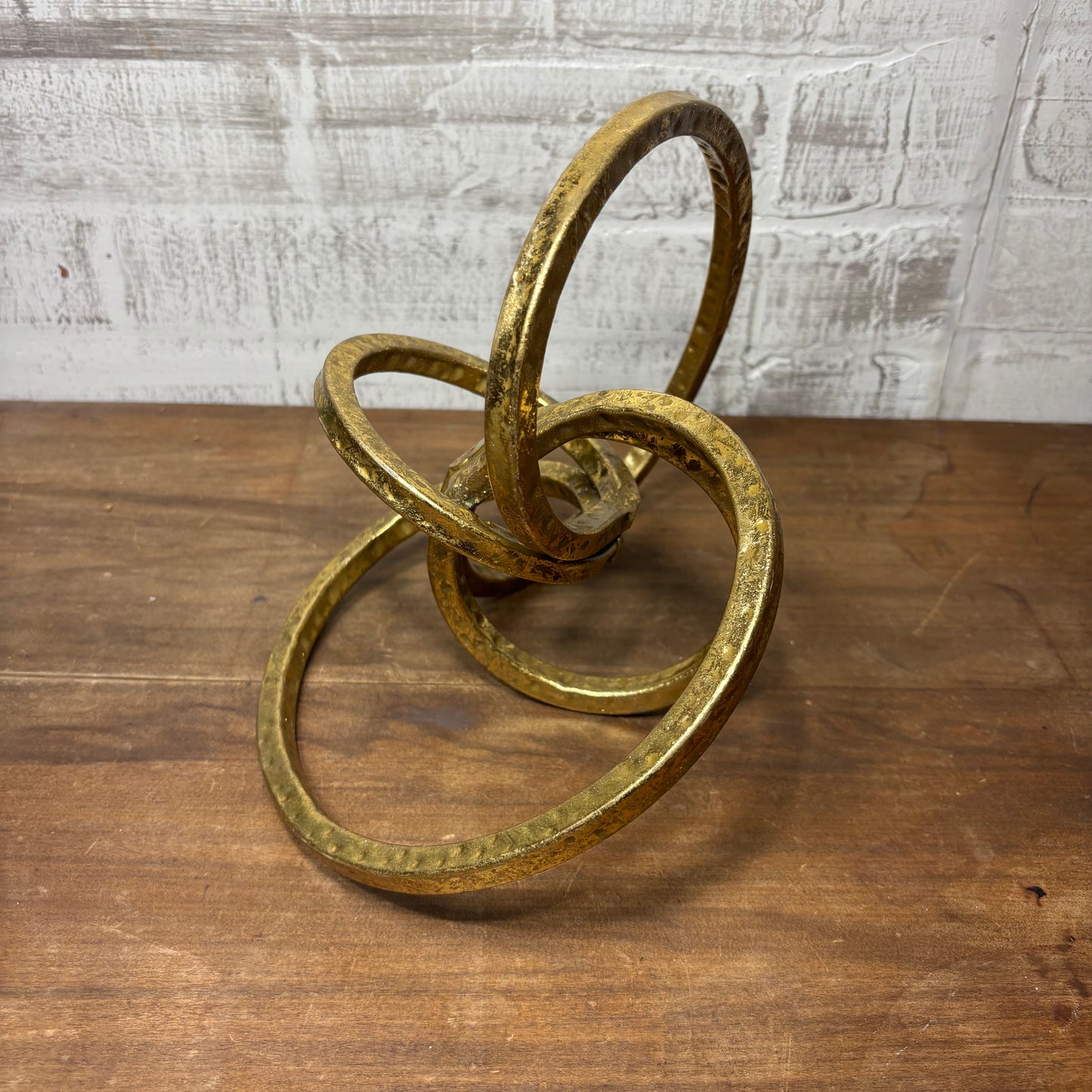 Eternal Gold Metal Knott Sculpture