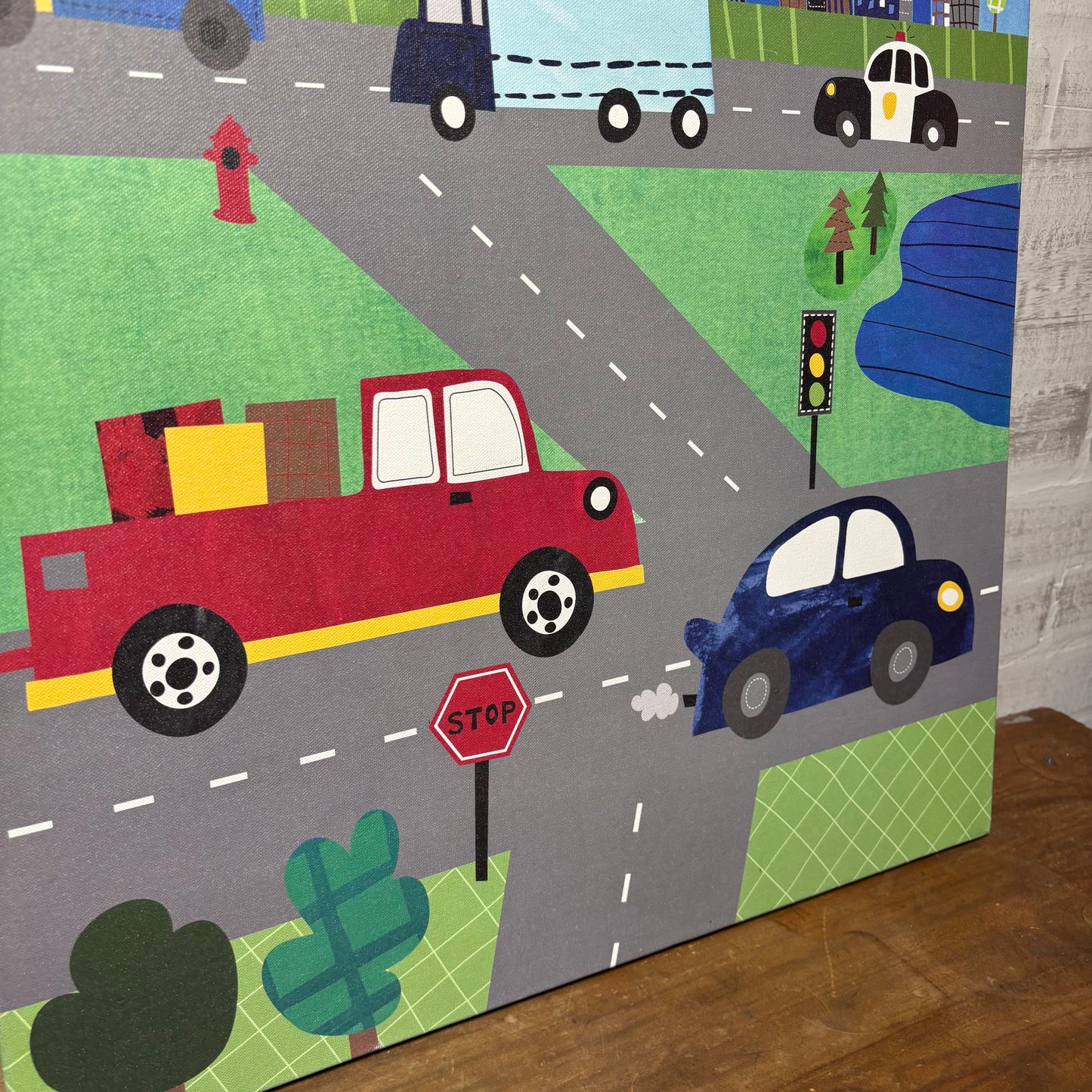 Oopsy Daisy Busy Road Canvas Art