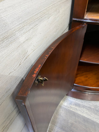 Antique Drexel Corner Cabinet On Wheels