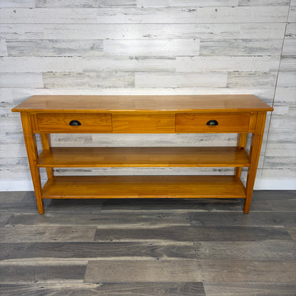 Rustic Pine Sofa Table Console