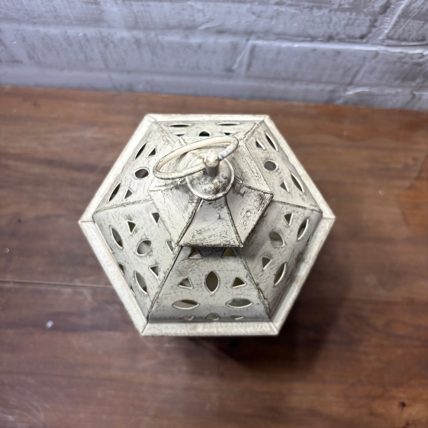 Shabby Chic Metal Candle Lantern