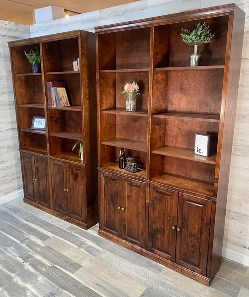 Large Wood Bookshelf Unit