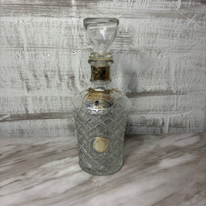 Vintage Beccaro Glass Decanter W/ Stopper