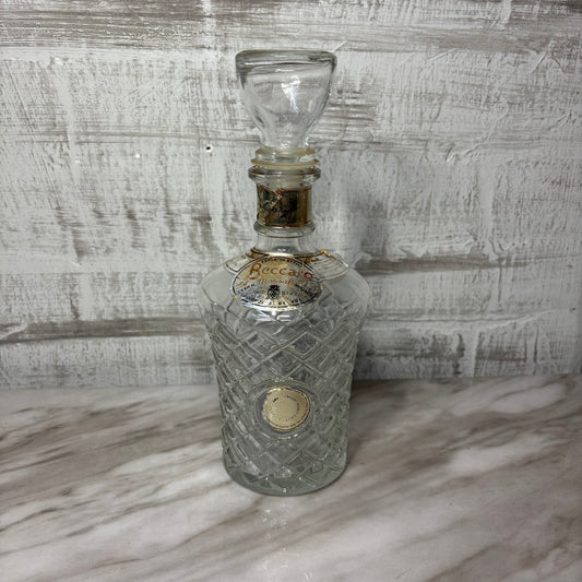 Vintage Beccaro Glass Decanter W/ Stopper