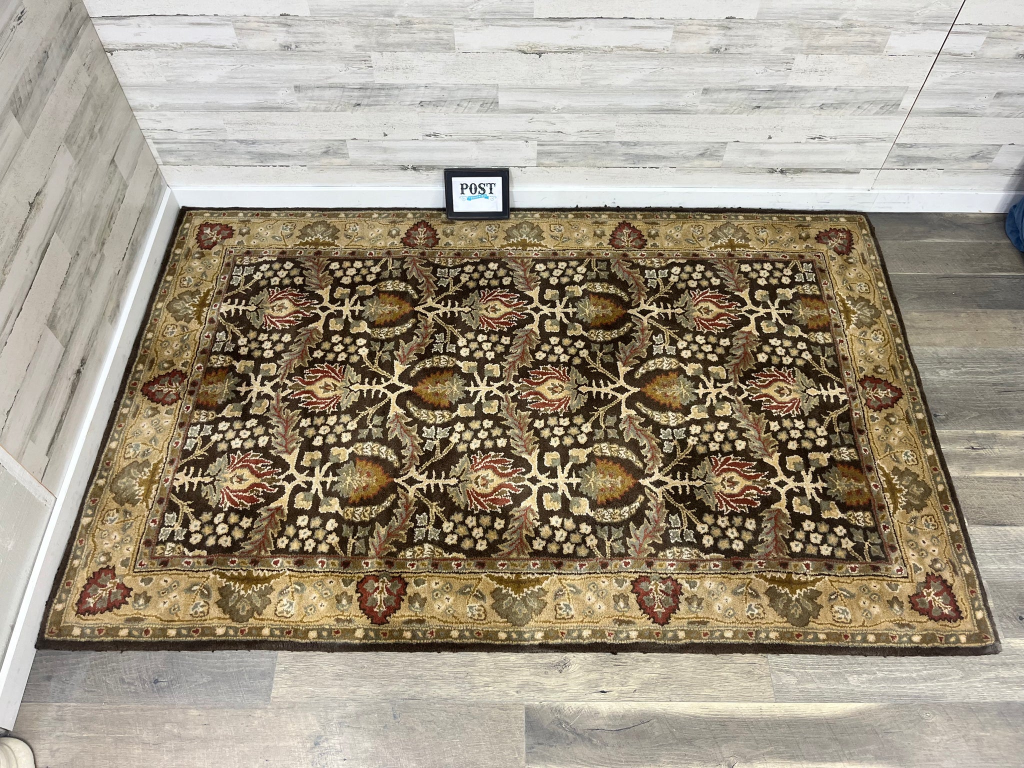 Brown Persian Area Rug 5x8