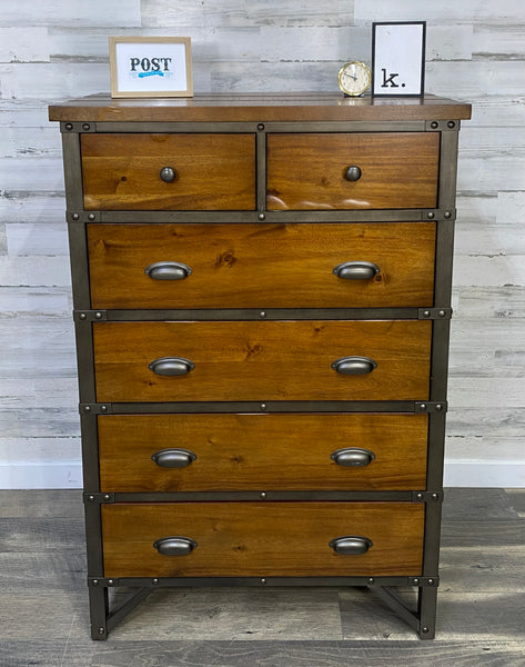 Rustic Industrial 3pc Dresser Set