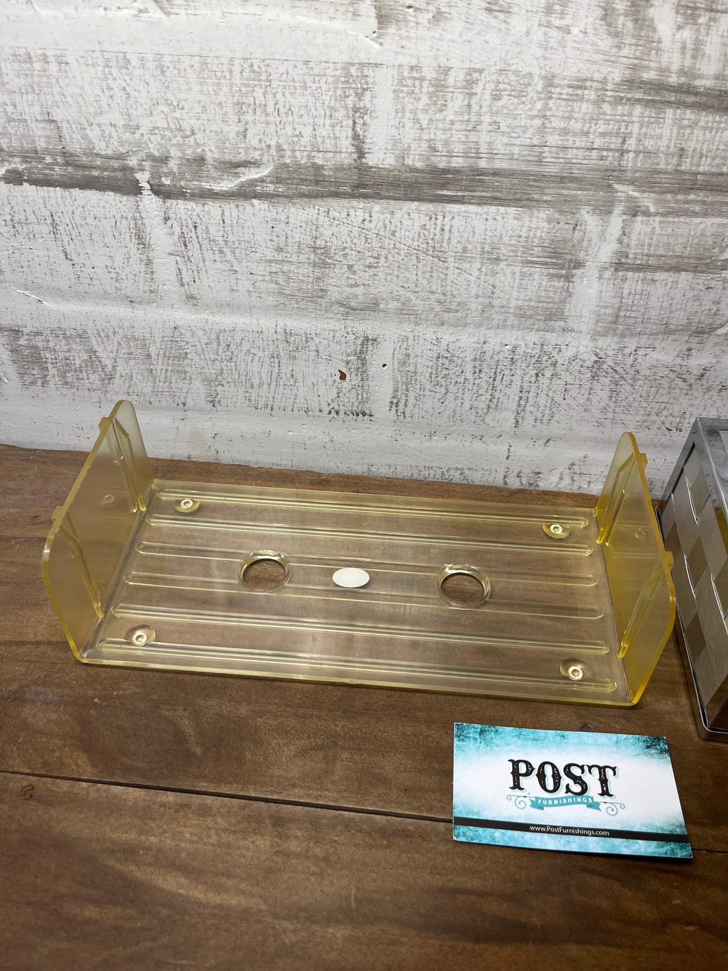 Vintage Mid Century Silver Chrome Tissue Box