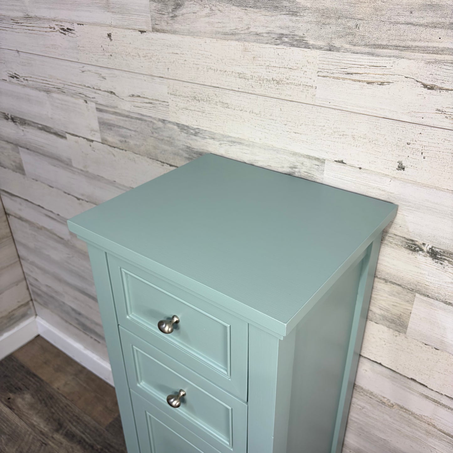 Skinny Blue Cabinet