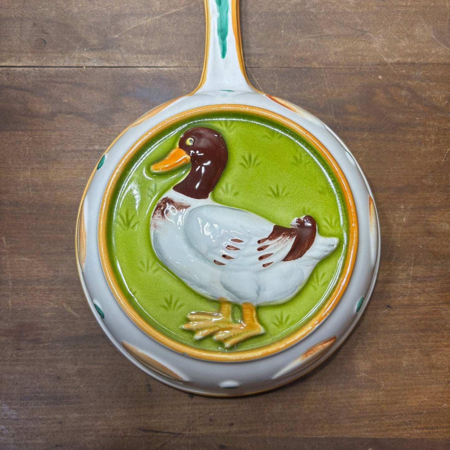 Vintage Ceramic Duck Skillet