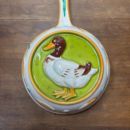 Vintage Ceramic Duck Skillet
