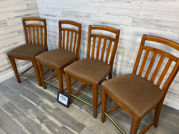 Set Of 4 Cushioned Barstools