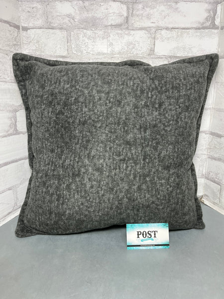 Dark Gray Throw Pillow