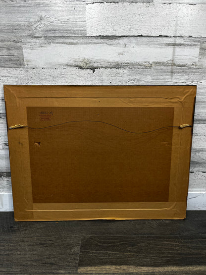 Vintage Fall Lake Painting