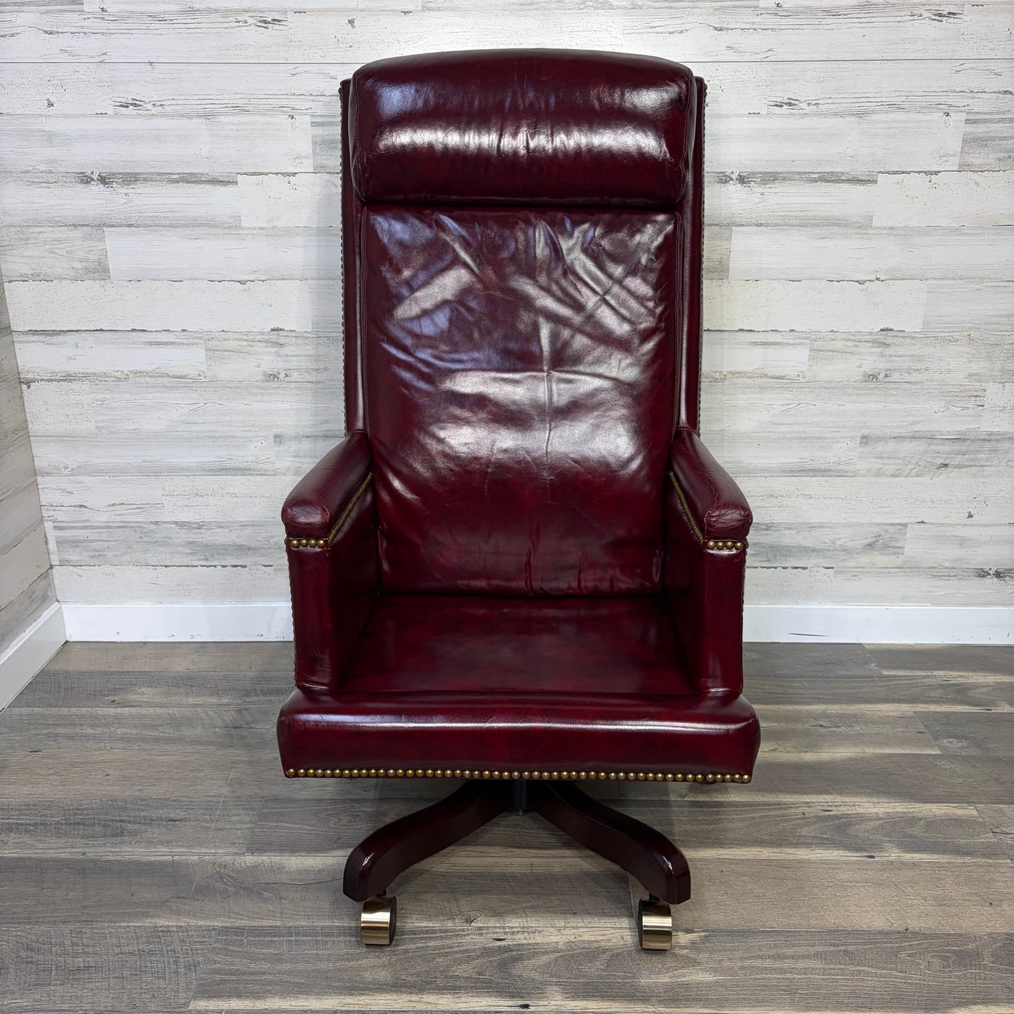 Vintage Paoli Leather Office Chair
