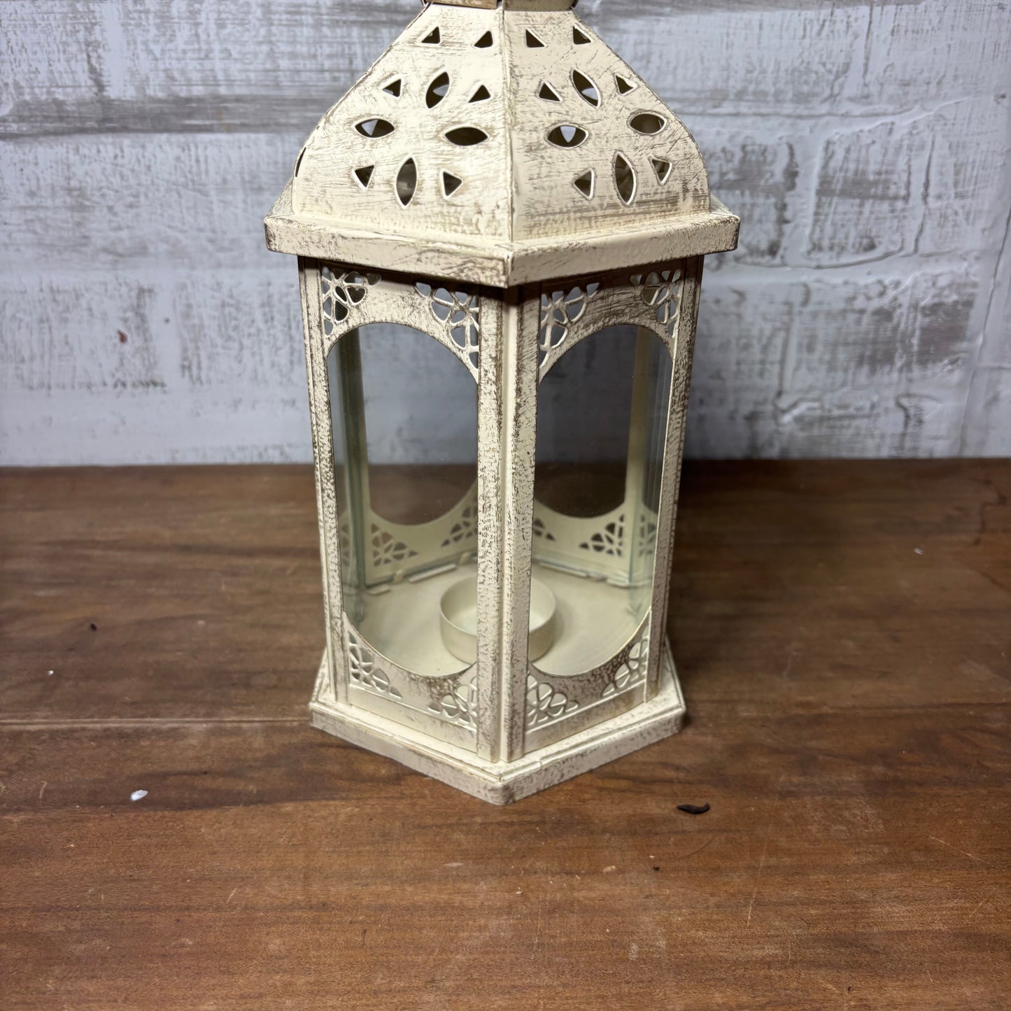 Shabby Chic Metal Candle Lantern