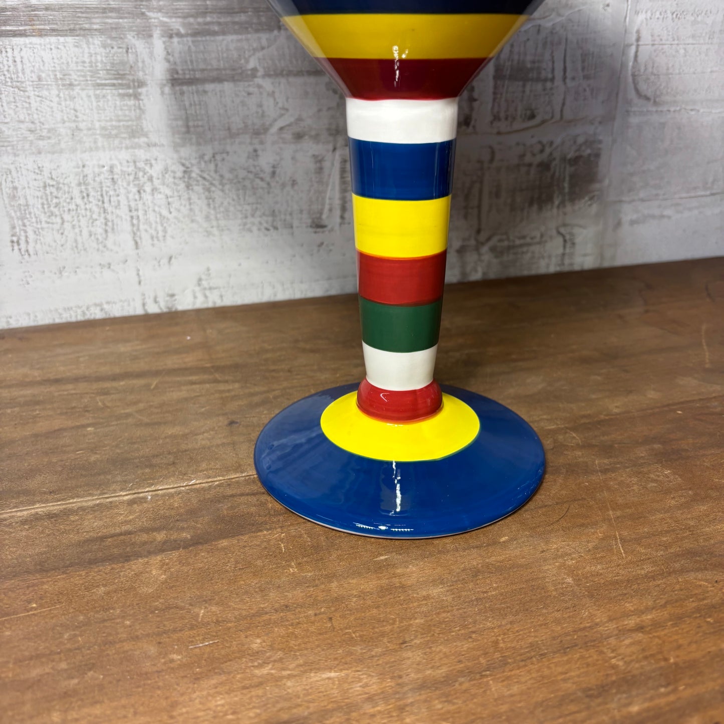 Large Oversized Painted Martini Glass