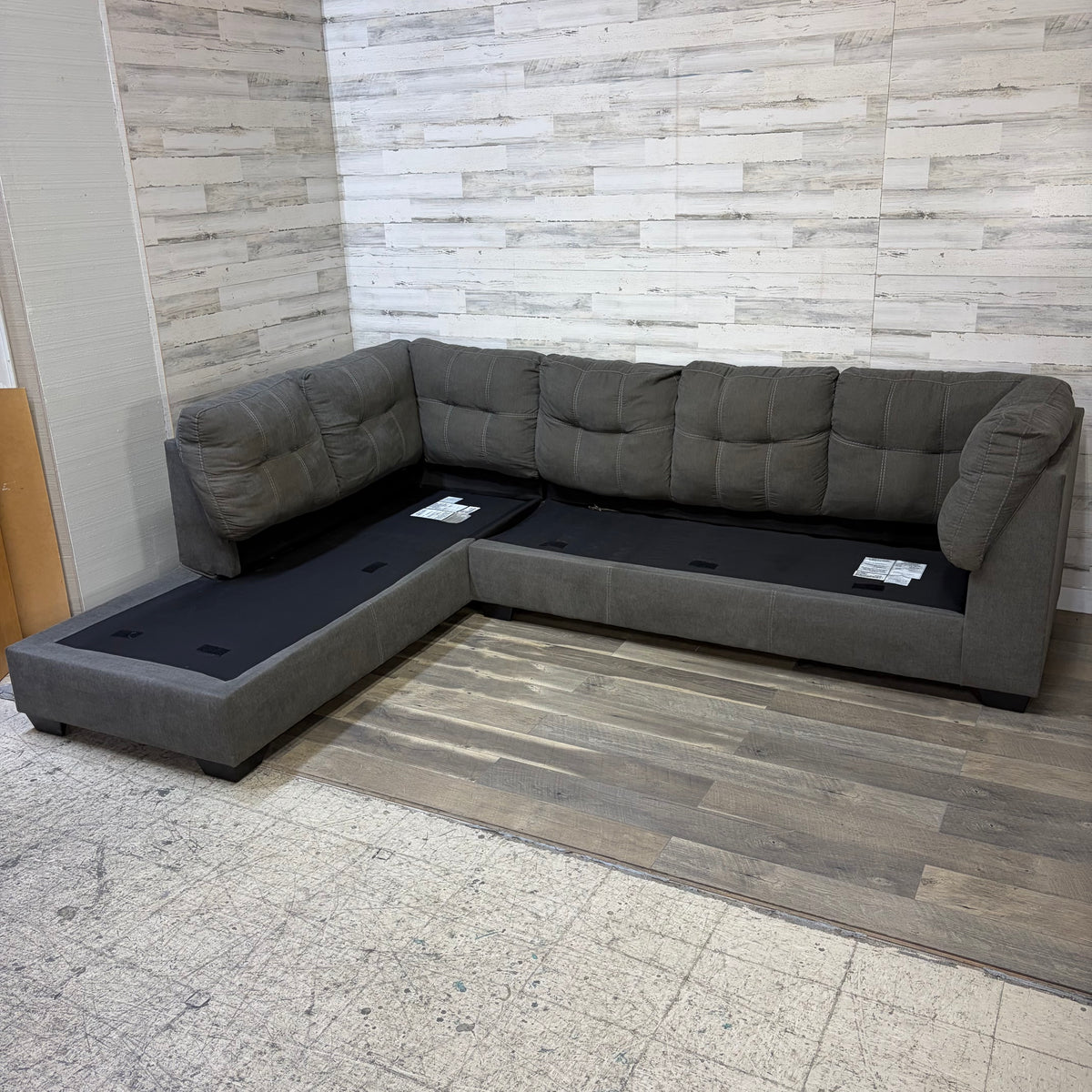 Gray 3pc Ashley Sectional Couch