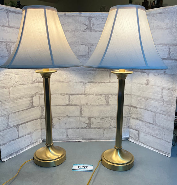 Brass Set Of Two Table Lamps