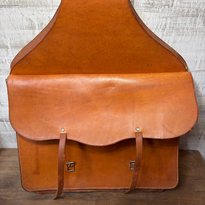 Genuine Leather Saddle Bag For Horse