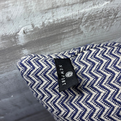 Navy Chevron Throw Pillow