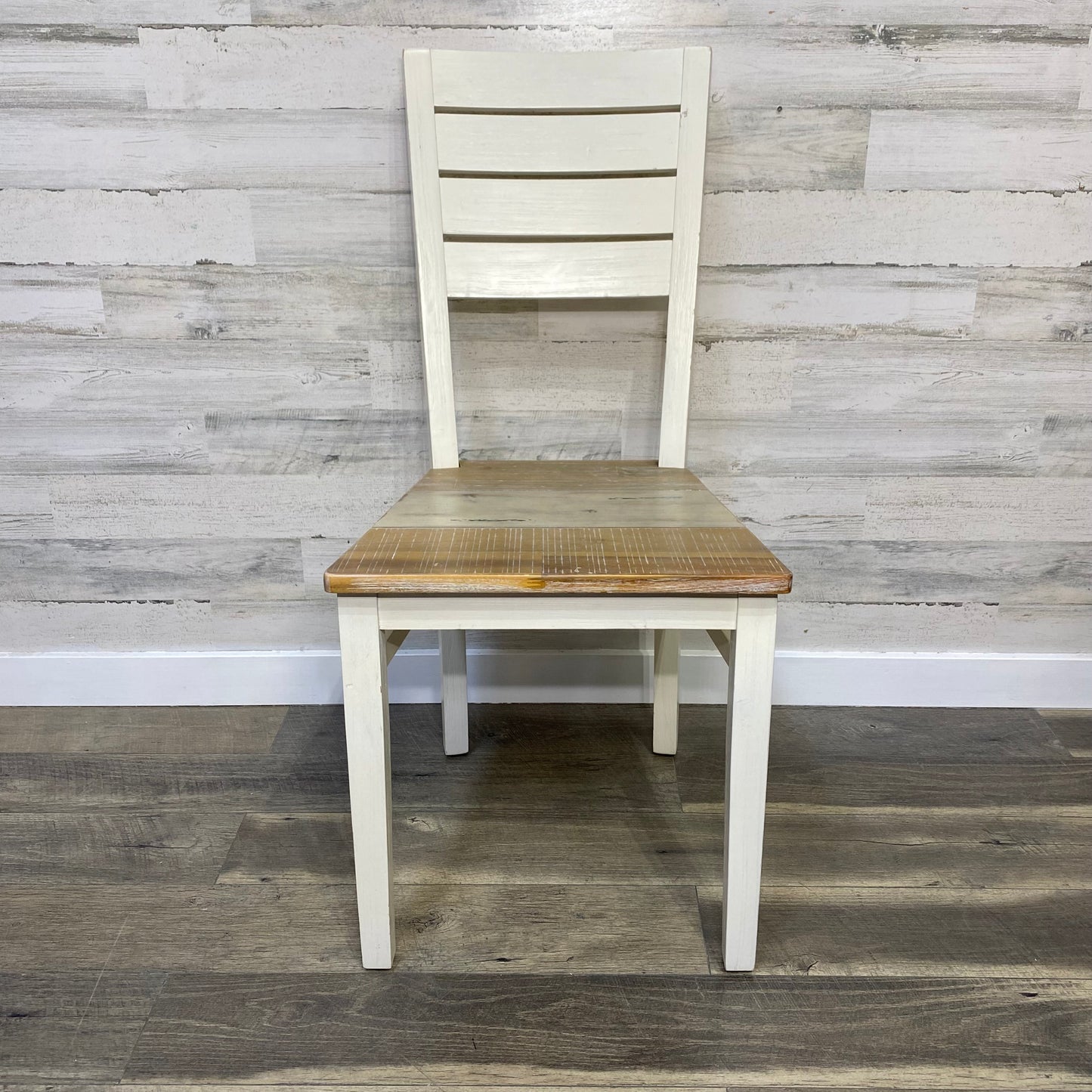 Farmhouse White Dining table, Chairs, & Bench
