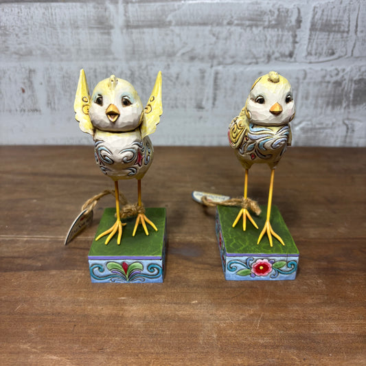 Jim Shore Heartwood Creak “Spring Chicks” Set Of Two